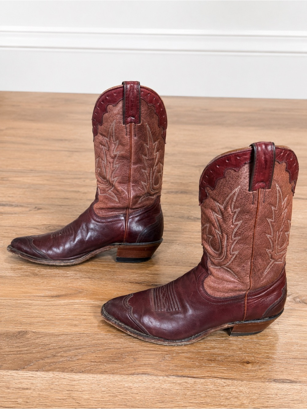 Boulet women’s boots size 8 leather western cowboy boots made in Canada - Picture 3 of 6